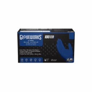 Disposable Gloves, 6 mil Palm, Nitrile, Powder-Free, Royal Blue