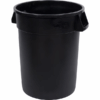 32 gal Round Trash Can, Black