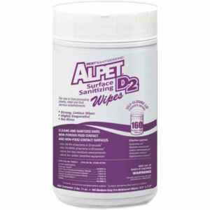 Sanitizing Wipes, 160 Wipe Canister, 9 1/2 in x 7 1/4 in, Unscented, White, 6 Pack